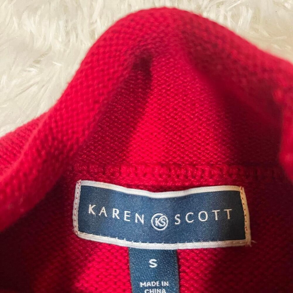 Karen-scott Women's‎ Red Turtle Neck - Picture 2 of 4